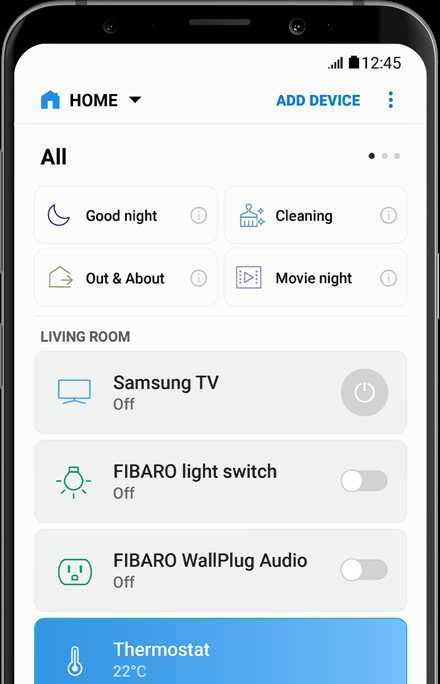 как настроить smart things для управления умным домом
